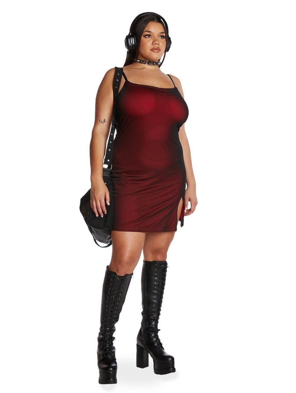 NWOT 3X Bodycon Mesh Mini Dress From Dolls Kill - Picture 2 of 8